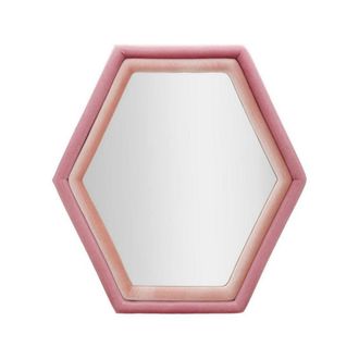 Dmora Dmora - Espejito Balla, Espejo, Objeto De Decoraci&oacute;n De Pared, Decoraci&oacute;n De Espejo, 75x4 H80 Cm, Rosa
