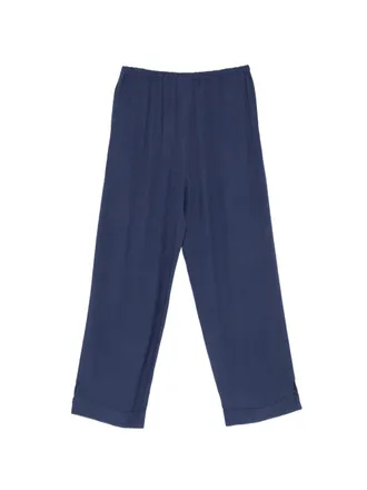 Emporio Armani Wide-Leg Trousers - Navy