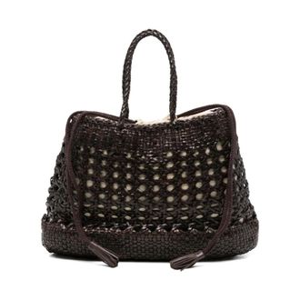 Dragon Diffusion Tassen, Dames, Bruin, ONE Size, Leer, Woven Tote