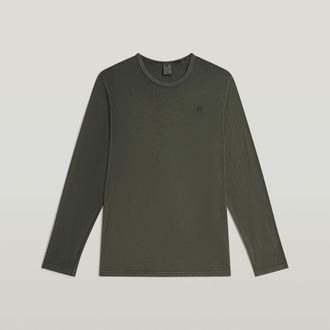 G-Star Garment Dyed Chest Logo T-Shirt - Grijs - Heren