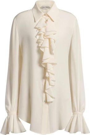 Alberta Ferretti Shirts - Dames - Overhemden - Beige - XL - Overhemden