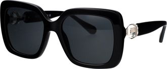 Swarovski Womens Sunglasses Black Acetate