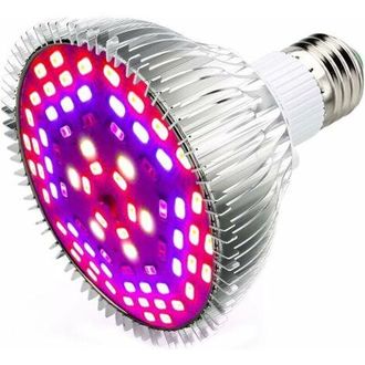 OEM L&aacute;mpara De Cultivo De 50 W Con 78 Led, Bombilla E27, Iluminaci&oacute;n Para Plantas Con 7 Longitudes De Onda, Ca 85-265 V, Para Plantas De Interior/invernad