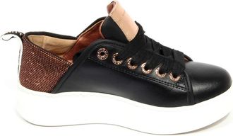 Alexander Smith Studded Wembley Wo Schoenen Zwart/Goud - Dames - Sneakers - Zwart - 35 EU - Schoenen