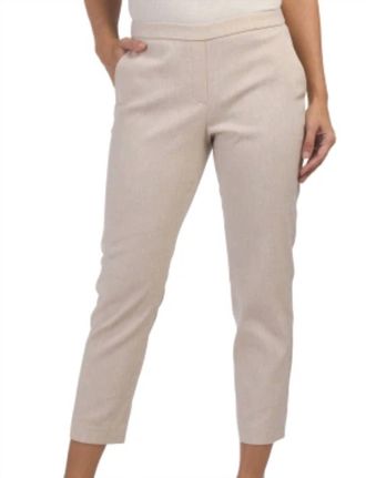 Theory Wide Pull On Pants In Wheat Melange