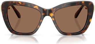 Swarovski 52mm Cat Eye Sunglasses in Havana at Nordstrom