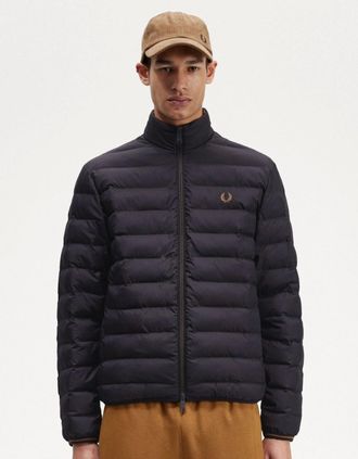 Fred Perry Mens Fred Perry Mens Insulated Jacket - Navy 248 - Black - Size: 38/Regular