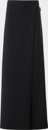 Akris Foss Asymmetric Wrap-Panel Wide-Leg Pants