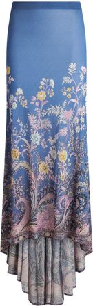 Etro Gonna lunga a fiori - Blu