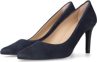 Ursula Mascar&oacute; Suede Pointed Toe Pump in Navy at Nordstrom, Size 39.5