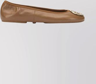 Tory Burch round toe ballerina shoes with textured outsole