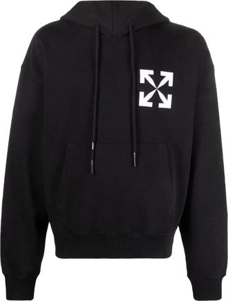 Off-white Single Aarlow Over hoodie - Zwart