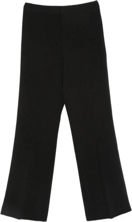 Twinset Wijde Broek - Dames - Wijde Broeken - Zwart - S - Broeken
