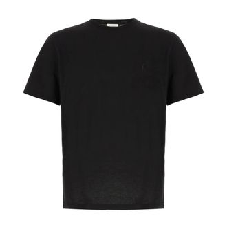 Saint Laurent T-Shirts, male, Black, Size: XL Cassandre Oversized T-Shirt