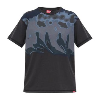 Diesel T-Shirts, female, Gray, Size: 2XS T-shirt T-Passa