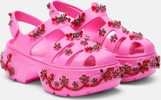 Simone Rocha X Crocs Stomp - Sandali Fisherman con plateau