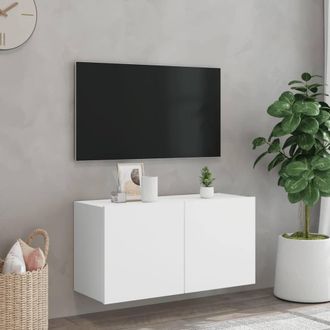 Berkfield Home TV Cabinet Wall-mounted White 80x30x41 cm | Size: 80 x 30 x 41 cm