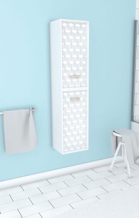 Aurlane Aurlane - Columna Ducha Scandinava Blanca Suspendida H150xp25xl35cm - Nordik Tegninger