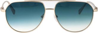 Longchamp Lo 174S Zonnebril - Dames - Zonnebrillen - Geel - 57 MM - Accessoires