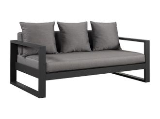 Vente-Unique Divano da giardino 3 posti in Alluminio Antracite - MOLOKAI