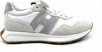 Hogan H601 Sneakers - Heren - Sneakers - Grijs - 42 EU - Leer - Schoenen