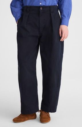 Madewell The Barrel Leg Chino Pants in Classic Navy at Nordstrom, Size 26