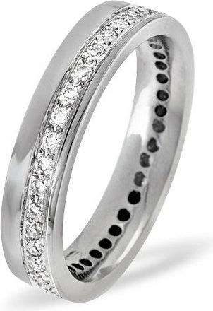 The Diamond Store Mens 0.38ct H/Si Diamond 18K White Gold Dress Ring