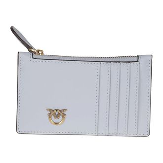 Pinko Airone Credit Card Holder - female - PINKO - Wallets & Cardholders - Blue - ONE SIZE - Accessories