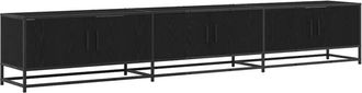 vidaXL TV Units 2 pcs Black Oak 240 x 35 x 41 cm Engineered wood vidaXL