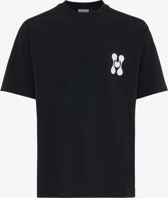 Genti Monogram T-shirt | Zwart