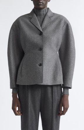 Jil Sander Slim Sculpted Jacket in Lava Stone at Nordstrom, Size 38