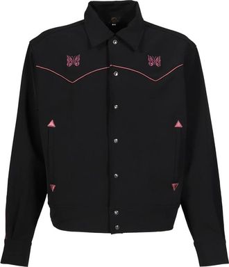 Needles Embroidered-detail Shirt Jacket