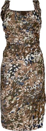 Vivienne Westwood Red Label Corset Printed Dress in Multicolor Print Polyester