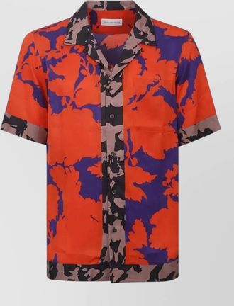 Dries Van Noten carltone bold print short sleeve shirt