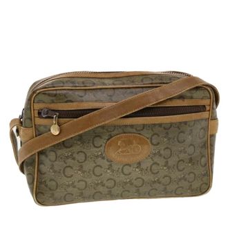 Celine Pre-owned Cross Body Bags, female, Brown, Size: ONE SIZE Pre-owned Vintage Canvas Cross Body Bag