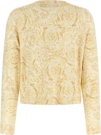Versace Womens Bicolor Silk Cardigan Clothing