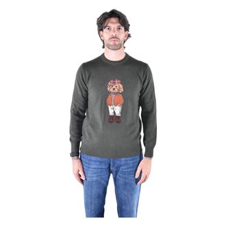 MC2 Saint Barth Maglione Girocollo Heron - - Knitwear - Uomo - Verde - S