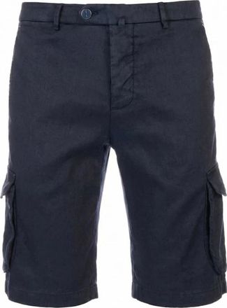 Kiton Bermuda cargo - Heren - Korte Broeken - Blauw - W31 - Katoen - Korte Broeken