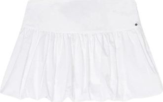 A|X Armani Exchange Regular Mini Rok - Dames - Korte rokken - Wit - XS - Katoen - Rokken
