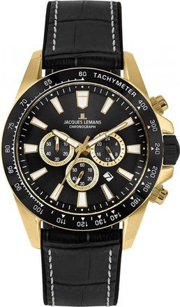 Jacques Lemans 1-2140D Mens Liverpool Watch - Gold - One Size