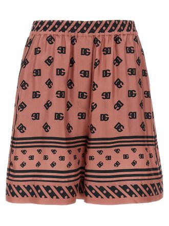 Dolce & Gabbana Multicolor Silk Bermuda Womens Shorts