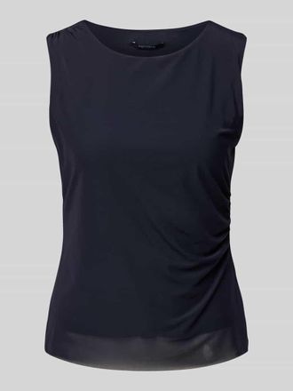 Comma Tanktop mit Rundhalsausschnitt in Marine, Gr&ouml;&szlig;e 42