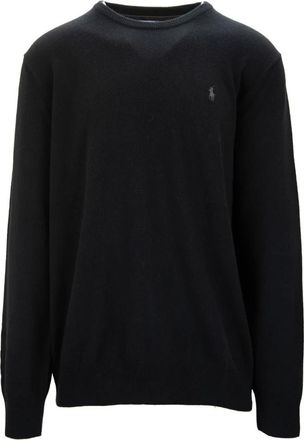 Ralph Lauren Heren Pullover Trui - Heren - Ronde hals truien - Zwart - 2XL - Wol - Truien & Vesten