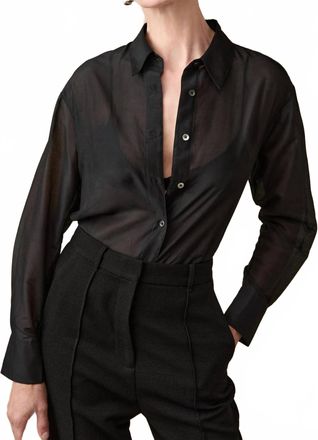 Sold Out NYC Sheer Silk Shirt In Black