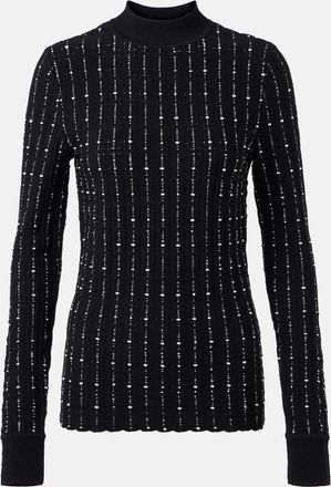 Joseph Pullover a collo alto in misto cotone a coste