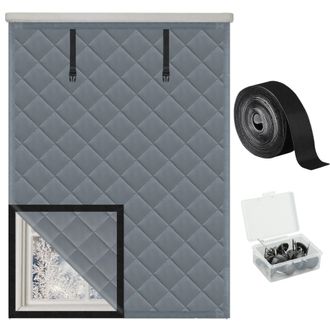OEM Manta Aislante T&eacute;rmica De 3 Capas Para Ventanas De Invierno De 99 X 160 Cm, Cubierta De Tela Oxford De Algod&oacute;n, Kit De Aislamiento T&eacute;rmico De Alta Res