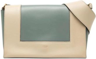Celine Pre-owned Frame Bag - Dames - Vintage Schoudertas - Blauw - ONE Size - Leer - Vintage
