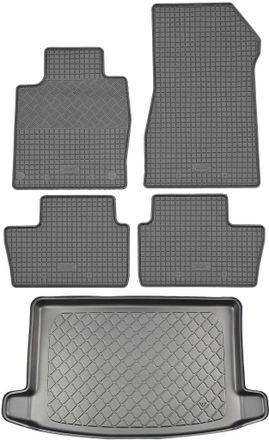 OEM Nissan Juke Ii F16 Suv (5 Puertas) Desde Septiembre De 2019. Juego: Alfombrillas De Goma Para Coche + Alfombrilla Para Maletero
