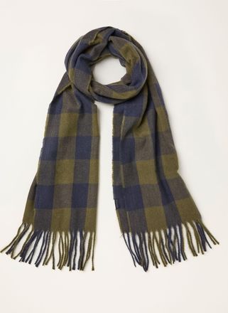 Fat Face FatFace Khaki Green Buffalo Check Scarf