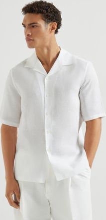 Brunello Cucinelli Short sleeve shirt in White at Nordstrom, Size Xxx-Large Eu